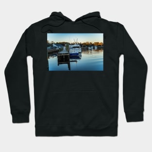 Boats in a river Hoodie